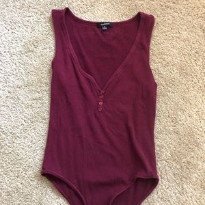 Burgundy Bodysuit